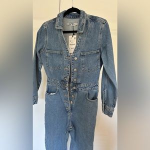Zara jean long sleeve jeans overall